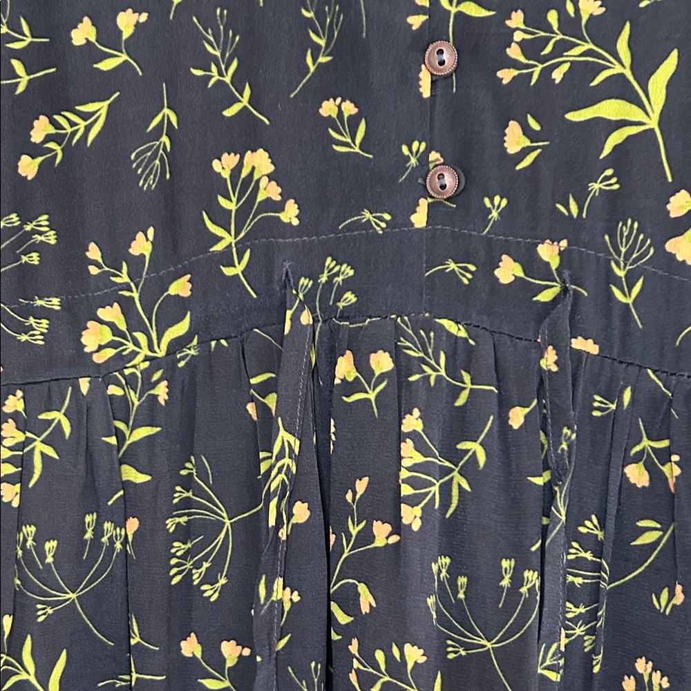 Reistor Gathered Knee length Floral dress size S - Picture 5 of 9